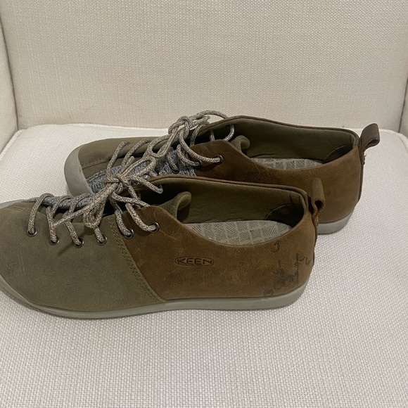 Keen womens 6 sneakers Lower East side sneakers brown/olive colorblock shoes - Picture 12 of 13